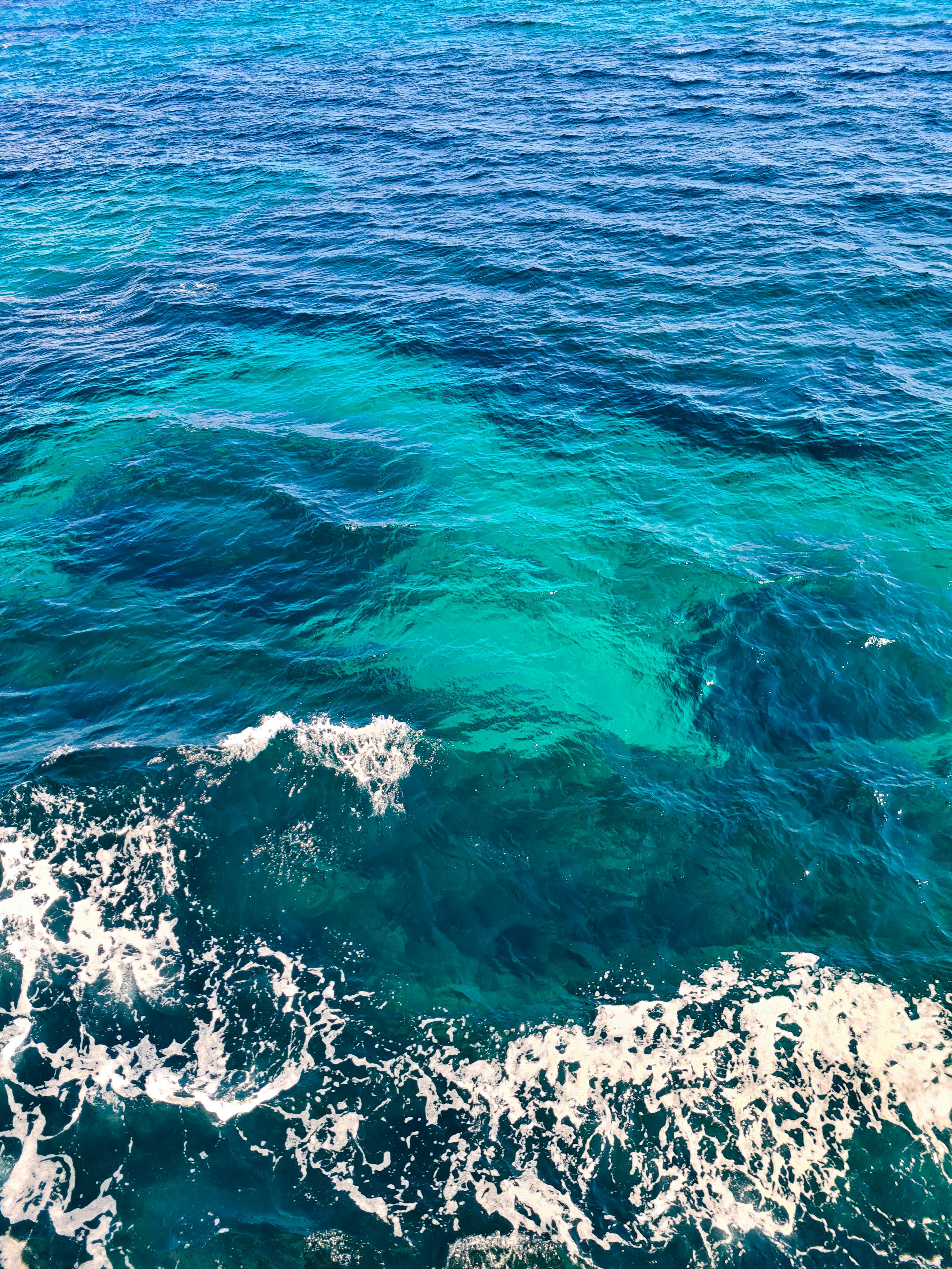 sea filled with salt