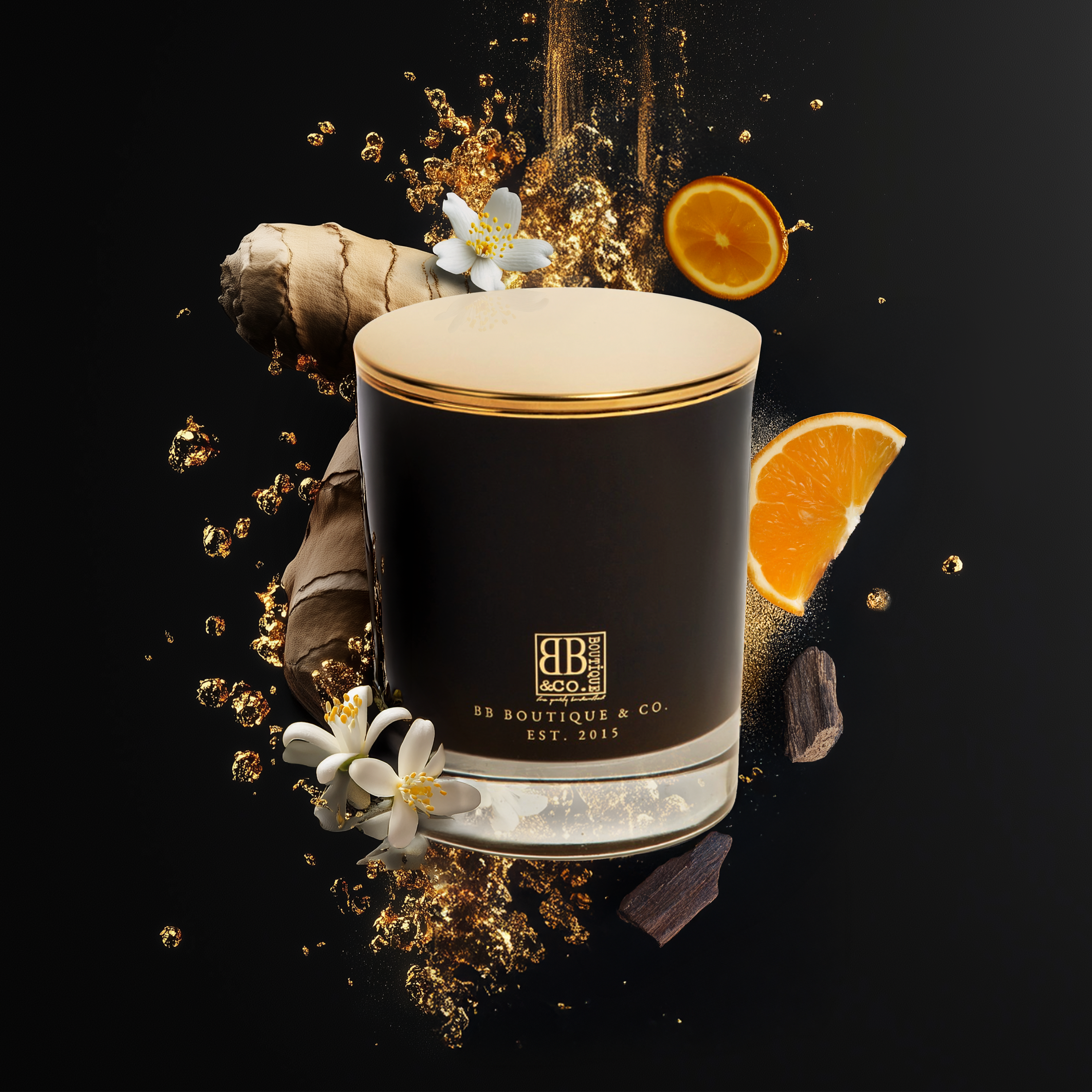 BB Boutique & Co. Unapologetic Candle with fragrance notes